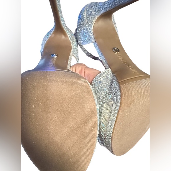 Thalia Sodi NWT Stunning Chace Ankle Strap Peep Toe Rhinestone Heels (SH079) - Picture 9 of 12